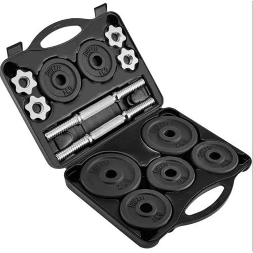 Valise D'haltères de Musculation et Poids en Acier et Fonte - 2 x 10 kg