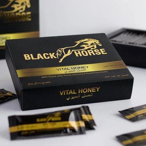BIack Horse honey vital - Miel Pour Homme Stimulant Naturel Endurance gnseng Performances Masculine - 24 units par paquet de 10g