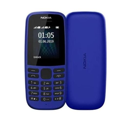 Nokia Nouveau téléphone 105 , Double carte sim Bleu
