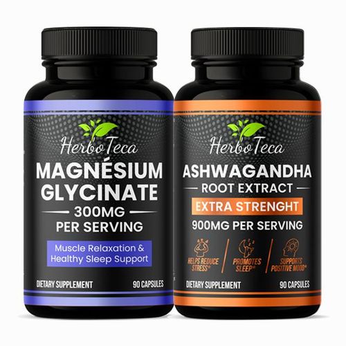 Pack Énergie et Sérénité – Magnésium Glycinate 300mg & Ashwagandha 900mg