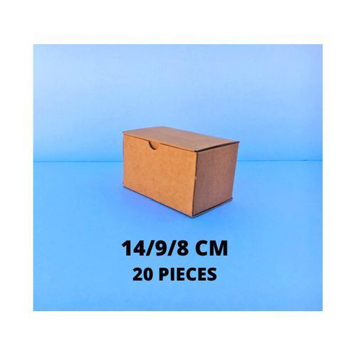Carton d'emballage 20 Boites marron - 14x9x8cm