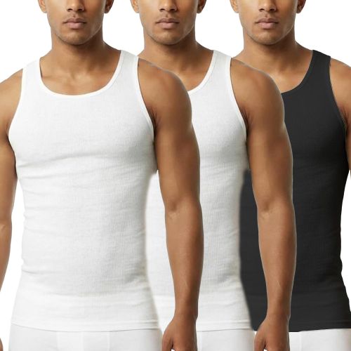 Pack De 3 Dbardeurs Homme Coton Bio 2Blanc1Noir
