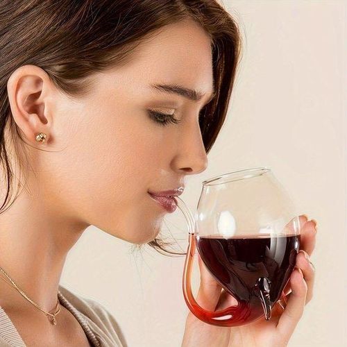 Verre Design Transparent avec Paille Intégrée