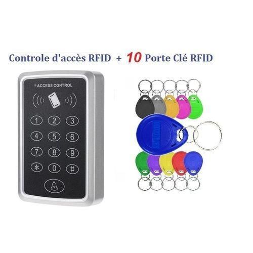 Digicode, Clavier de contrôle d'accès RFID 125KHz Avec 10 Tags RFID, lecteur de carte EM