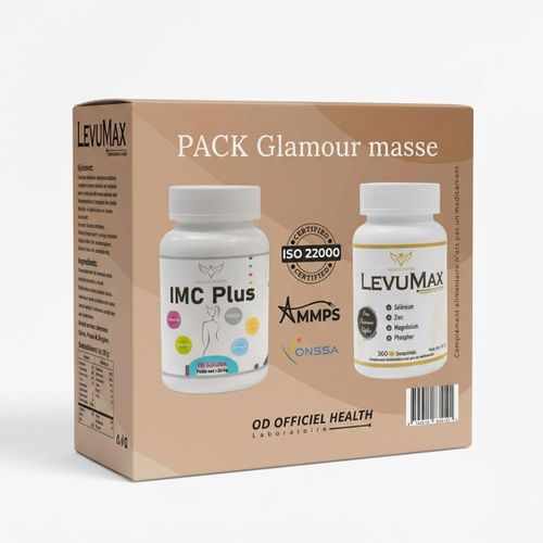 PACK Glamour masse = IMC Plus 90 Gélules + LevuMax 360 Comprimés