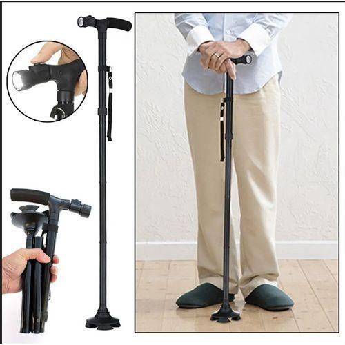 Trusty Cane Canne pliante médicale avec éclairage - utile et pratique