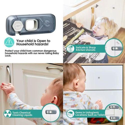 Loquet de sécurité pour enfants et bébés, matériau respectueux de l'environnement pour la sécurité des bébés