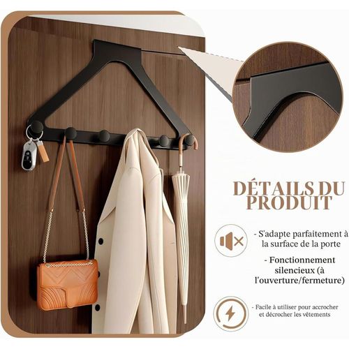 Porte-manteaux pour vêtements, chapeaux, cintres, portefeuilles, serviettes, clés