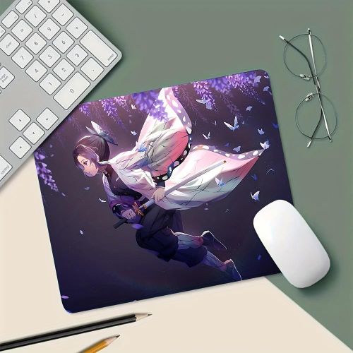 Tapis de Souris Thème Anime Sun Blade Chronicles - Base Antidérapante, Art Manga avec Guerrière et Katana, Compatible PC/Ordinateur Portable/Bureau, Accessoire Gaming & Bureau Durable pour Fans d'Anime