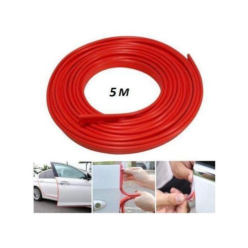 Joint de protection de porte de voiture en silicone rouge