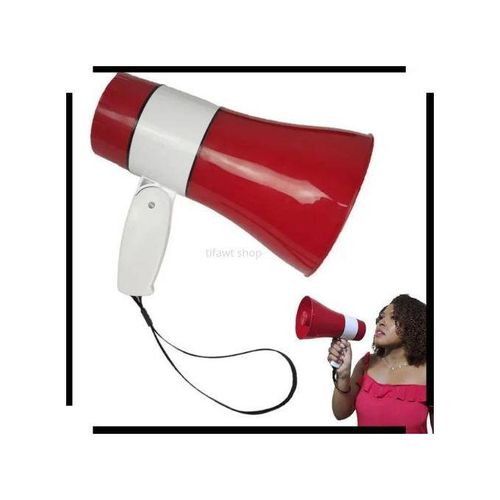Mégaphone Portable Puissant avec Sirène – Amplificateur de Voix Léger et Ergonomique