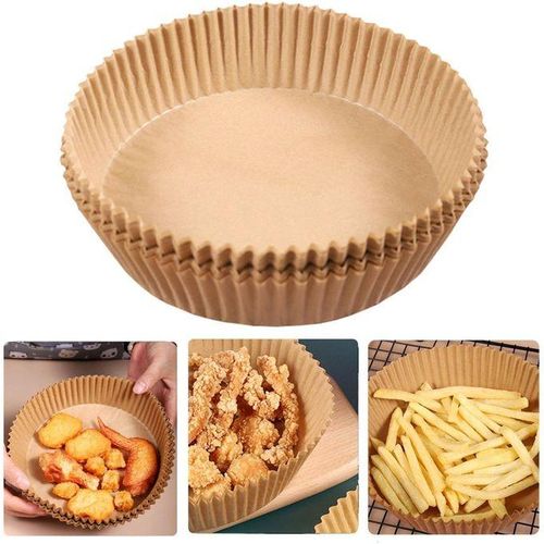 50 Pieces de Papier Cuisson pour Friteuse et Air Fryer Antiadhsif 16cm