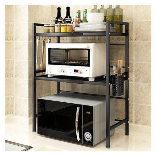 Rack de Cuisine Moderne en Métal – Étagère de Rangement pour Micro-ondes,Épices et Ustensiles – Design Solide et Élégant