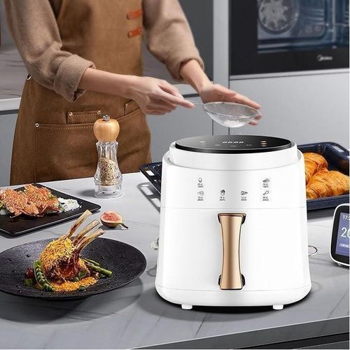Friteuse sans huile, Friteuse à Air sans Huile de 8 L, LED Tactile, 1400W Friteuse à Air Chaud, 6 Fonctions