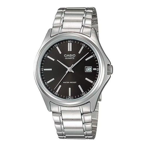 MTP-1183A-1ADF - Montre classique pour au fond noir avec dateur - Etanche -