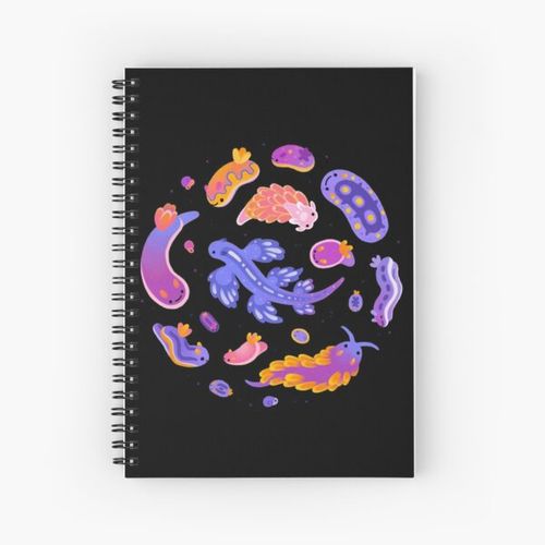 Sea slug Spiral Notebook Bloc note