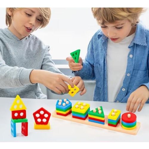 Puzzle éducatif, Jeux d'apprentissage de la reconnaissance des couleurs et des formes.