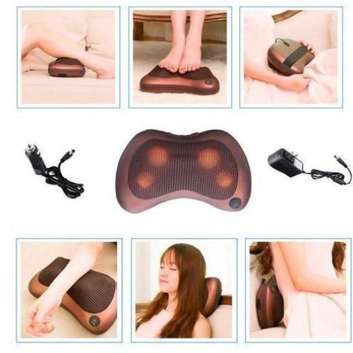 Portable Masseur Oreiller Électrique Infrarouge Chauffage Cou Épaule Retour