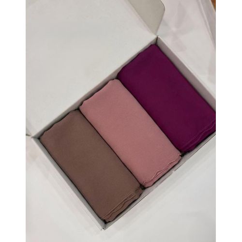 Pack Châle Femme en Crepe Hijab