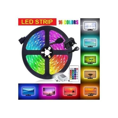 Led Strip light RGB 5m flexible tanche 16 couleurs haute qualit avec tlcomande