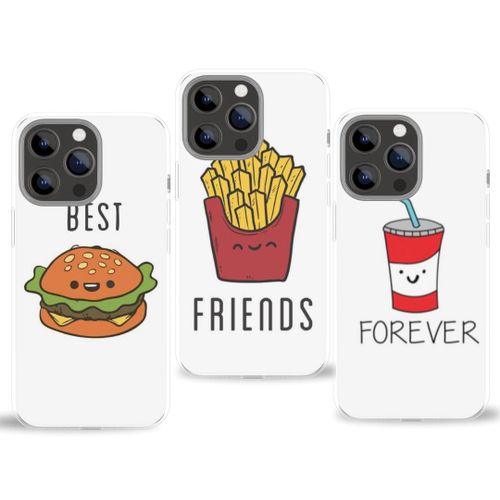 Pack BFF - Coque TRIO - Compatible avec 14 Pro Max