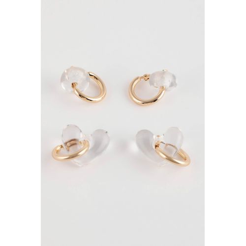 Lot de 2 paires de Boucles d'oreilles