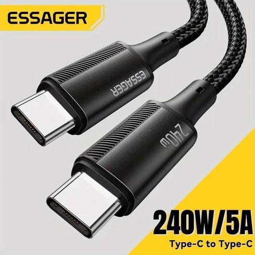 Câble USB Type C 240W PD3.1 Charge Super Rapide Type C 5A pour Macbook Pro iPad Ordinateur Portable Xiaomi iPhone 15 Pro Max