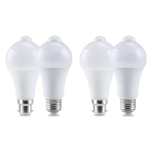 Ampoule LED - Avec Détecteur de Mouvement - Éclairage Intérieur - Blanc Froid 6000K - Lot de 2