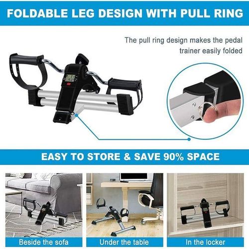 Vélo d'Appartement, Pédale d'exercice portable, Pédale de vélo réglable avec écran