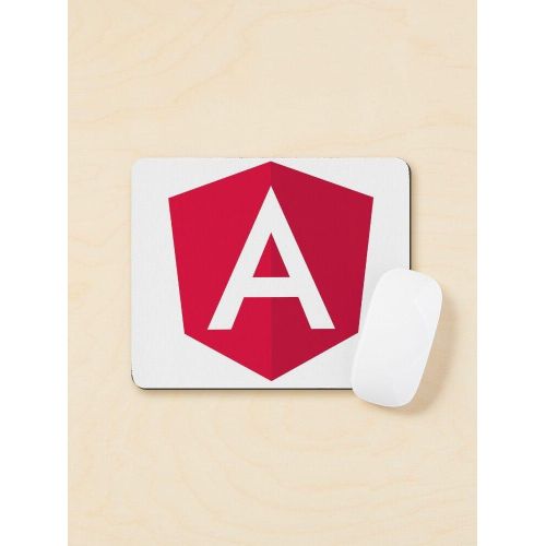 New Angular 5 Logo Js Javascript Developer - Mouse Pad Tapis De Souris