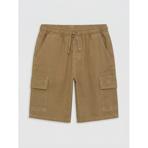 Boy's Gabardine Cargo Shorts