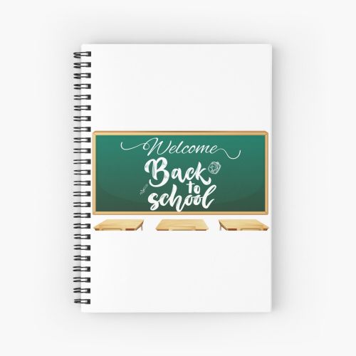 Welcom back to school créée et vendue par moroccansaidSpiral Notebook Bloc note