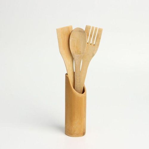 Ensemble Spatule de cuisine en bois antiadhésive, 3 pièces