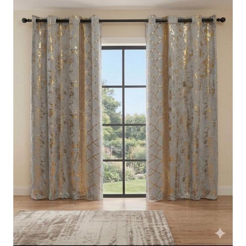 Set de 2 panneaux de rideaux velours beige 2mx 1.4m x(2 pièces)