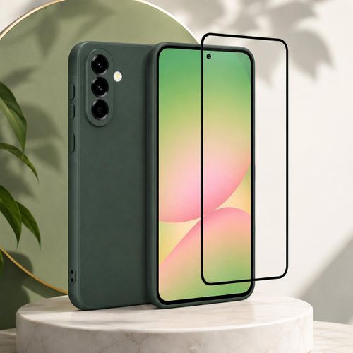 Coque vert avec Verre Trempé pour Samsung Galaxy A37 5G