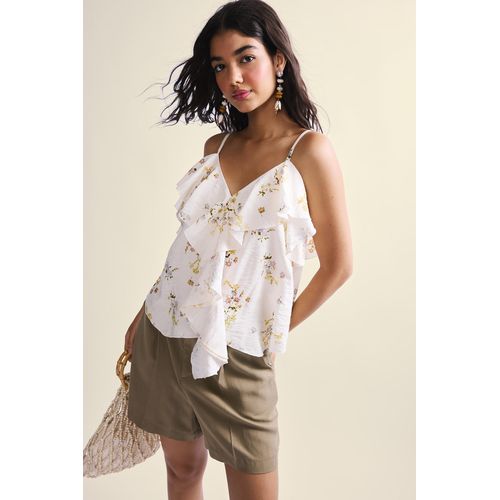 Blouse sans manches Coupe régulière Femme Écru