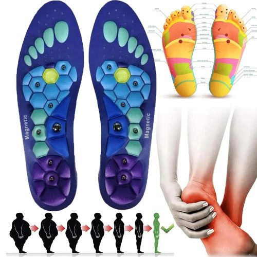 Semelles de Réflexologie Plantaire pour Chaussures de Sport et de Ville