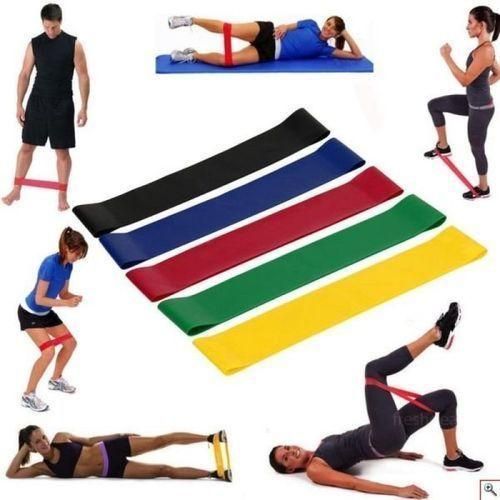 Bande de Resistance Set (5) - Loop Bande Elastique Fitness Équipement d'Exercices pour Musculation Pilates Squat Sport