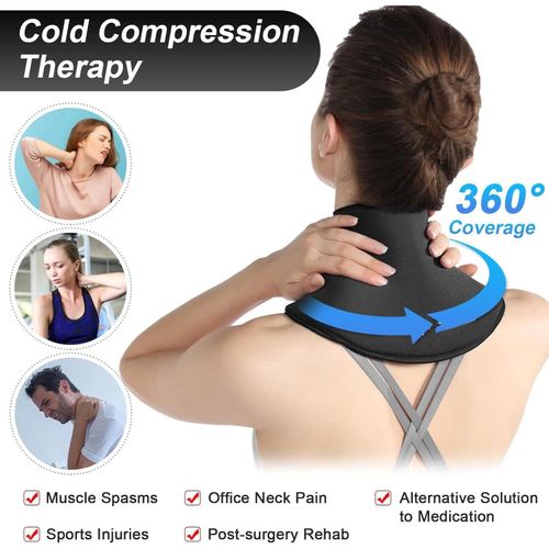 Compresse Anti Douleur Cervicale Chaud Froid – Bande Ajustable pour Relaxation Musculaire