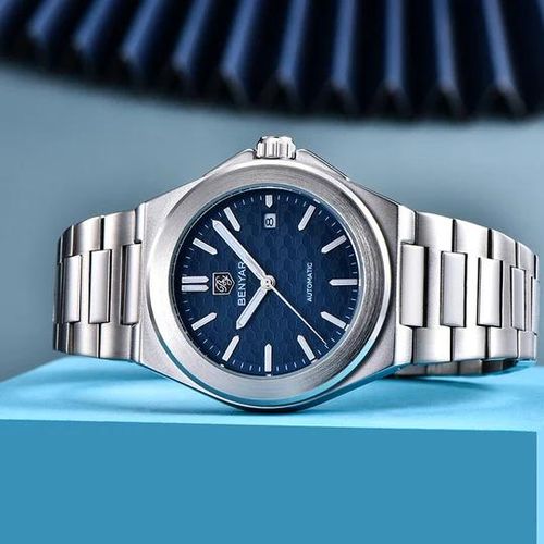 Montre Homme Automatique Étanche 50M – Bracelet Acier Inoxydable – Style Business et Sport