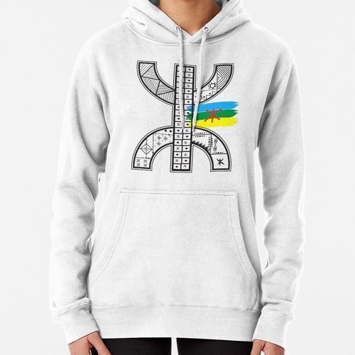 tatouage amazigh tifinagh yaz avec drapeau amazigh Sweat à capuche épais