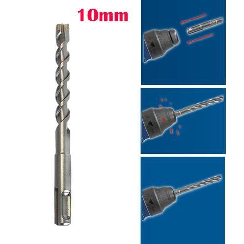 Foret Béton 10mm - Mèche de Perçage 160mm pour Perceuse Électrique