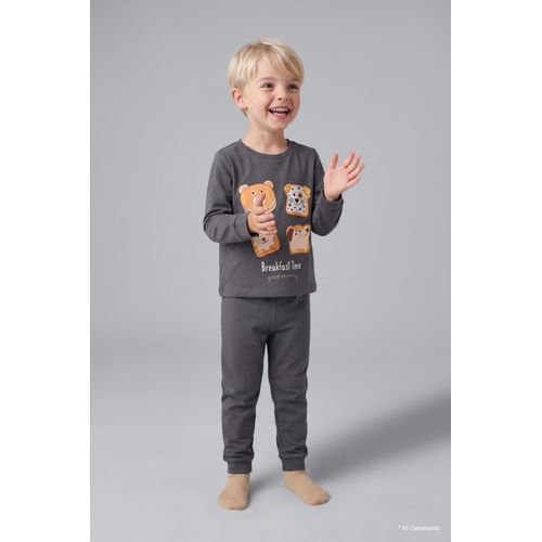 Ensemble pyjama 100% coton Haut à manches longues et Pantalon pour bébé garçon