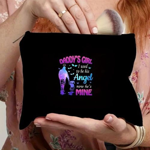 Étui à crayons en polyester durable avec un design "Daddy'S Girl" - Parfait pour les étudiants, le Trousse de rangement pour le Cos