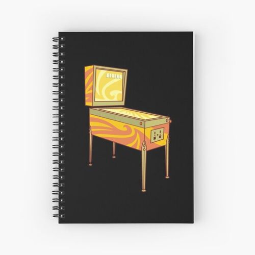 Pinball Machine Spiral Notebook Bloc note