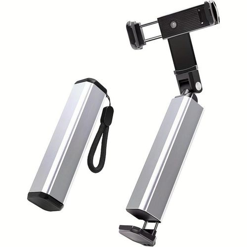 Support Téléphone Pliable et Rotatif 360° pour Avion, Bureau et Voiture - Fixation Universelle Ajustable