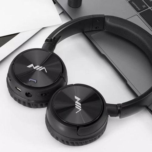 Nia Casque Bluetooth Sans Fil, Micro SD et Radio FM, Compatible avec Smartphone