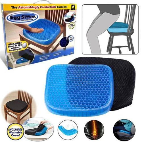 Coussin en Gel de Silicone Nid d’Abeille – Oreiller de Siège Flexible, Respirant et Orthopédique