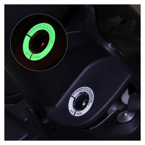 3D Gel Glow porte-clés autocollant lumineux interrupteur d'allumage