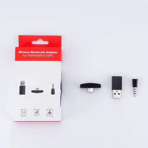 Adaptateur pour casque sans fil PS5PS4PC adaptateur jack commutateur récepteur de jeu